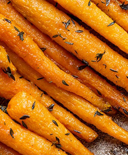Carottes rôties au thym et au miel