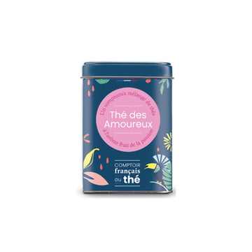 Boîte de thé noir Des Amoureux en vrac de 90g Comptoir Français du Thé