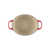 Cocotte ovale en fonte émaillée de 29 cm cerise Le Creuset