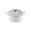 Cocotte ronde en fonte émaillée de 24 cm meringue Le Creuset