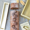Moule à bûche antiadhésif en silicone platine 25 cm doré Scrapcooking