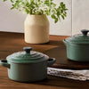 Mini cocotte ronde en grès de 10 cm forêt Le Creuset