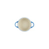 Mini cocotte ronde en grès de 10 cm azur Le Creuset