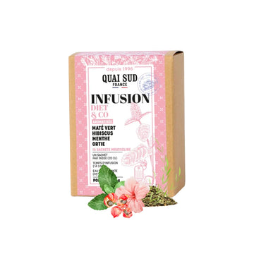 Infusion Diet & Co Maté Vert 15 sachets Quai Sud