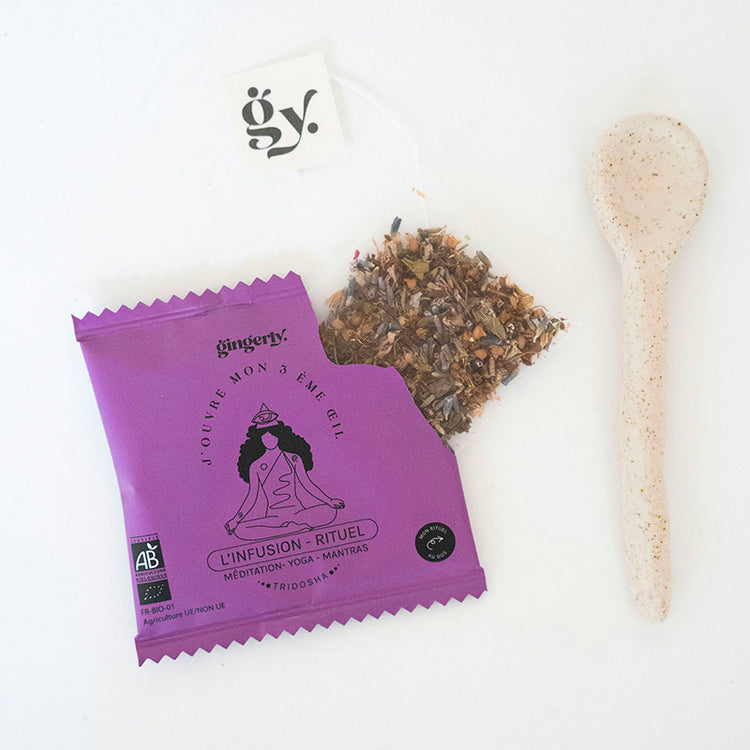 Boite de 12 sachets d'infusion J'ouvre mon 3ème œil Gingerly