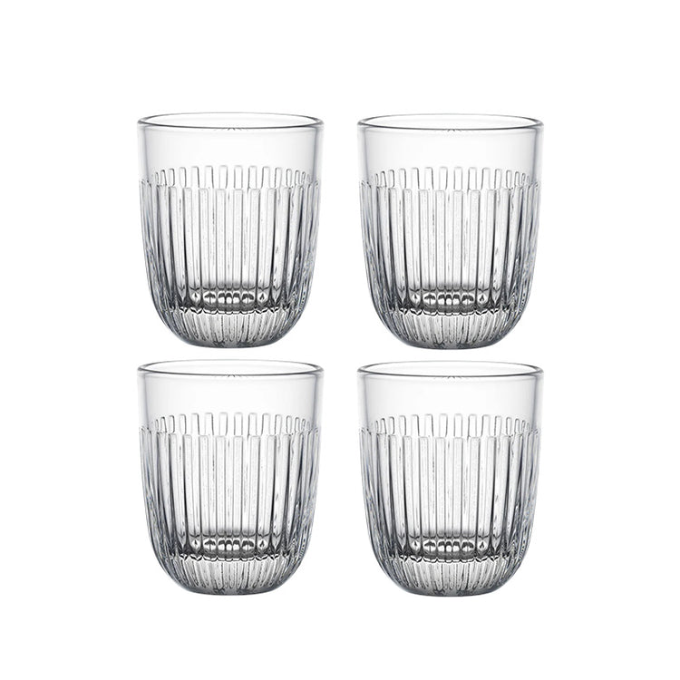 Coffret 4 gobelets en verre pressé 26 cl Ouessant La Rochère