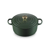 Cocotte ronde en fonte émaillée de 28 cm forêt Signature Le Creuset
