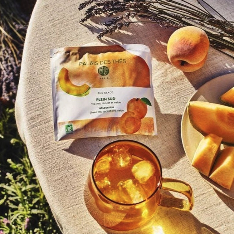 Thé glacé bio abricot et melon 4 sachets Plein Sud Palais des Thés