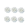 6 grandes roses en azyme blanche Patisdecor
