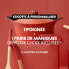 Cocotte personnalisable en métal 24 cm rouge L'Incroyable Cookut