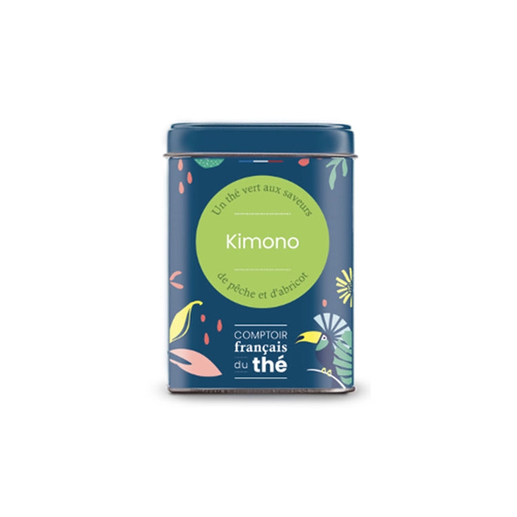 Boîte de thé vert Kimono en vrac de 80g Comptoir Français du Thé