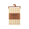 Nappe de 150x150 en coton jaune Gingham Tiseco