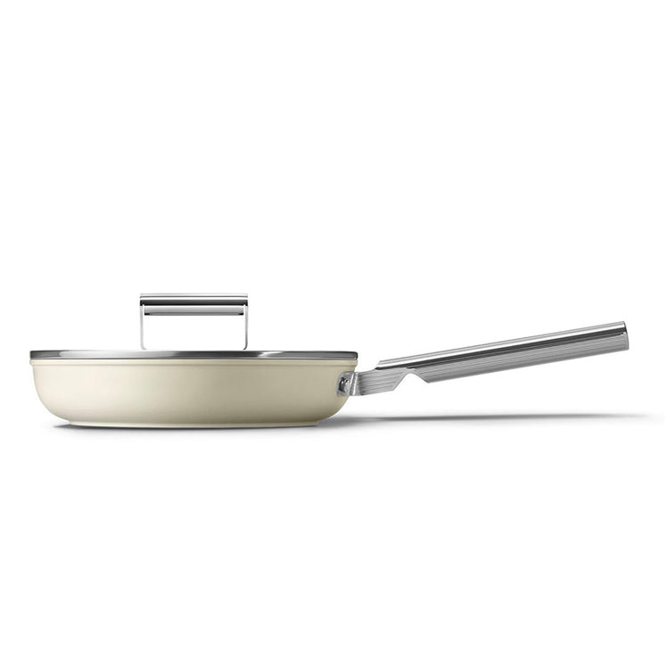 Poêle anti-adhésive 20 cm Crème Années 50 Smeg