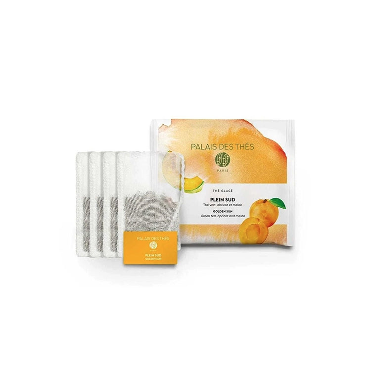 Thé glacé bio abricot et melon 4 sachets Plein Sud Palais des Thés