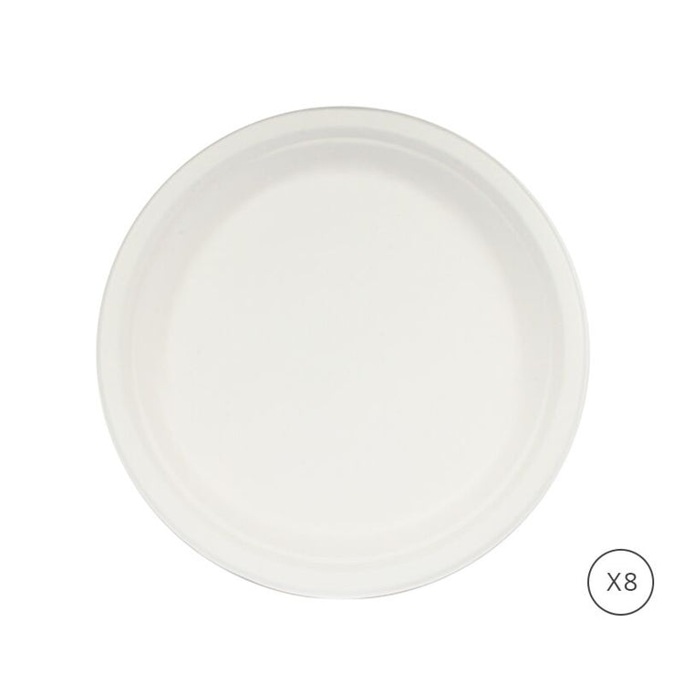 Assiette biodégradable 22cm x8