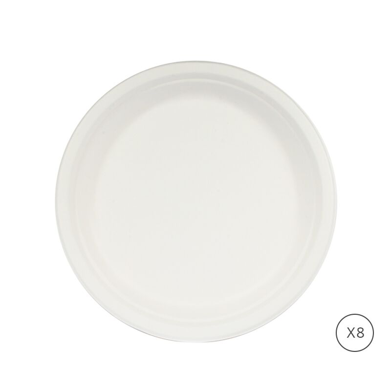 Assiette biodégradable 26cm x8