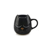 Mug en céramique noir Wake Cat Balvi