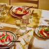 Assiette calotte en porcelaine 20 cm jaune Mykonos Pomax