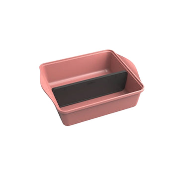 Petit plat à four avec séparateur réglable en rose L'incroyable Cookut