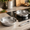 Set de 2 poêles en inox 24 et 28 cm Evolution Beka
