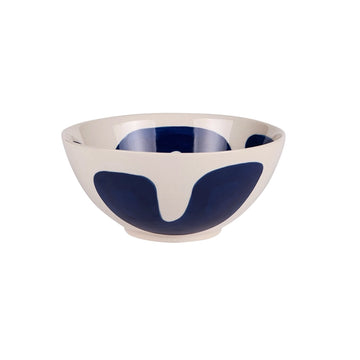 Saladier en grès de 23 cm bleu Lulli Table Passion
