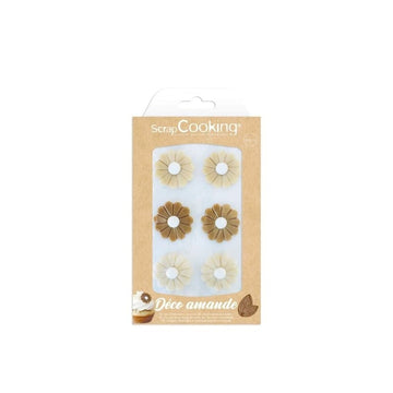 Déco Pâte d'Amande Marguerites ScrapCooking