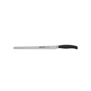 Couteau à saumon jambon Lame flexible acier Nitrum 25 cm Noir Clara Arcos