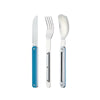 Couverts en acier inoxydable magnétique Aluminium Bleu Lagon 12:34 Akinod