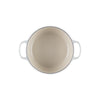 Cocotte ronde en fonte émaillée de 24 cm meringue Le Creuset