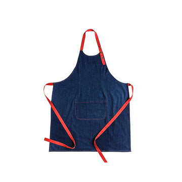 Tablier en coton pour femme Denim Pink Les Tabliers de Julie Andrieu