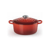 Cocotte ronde en fonte émaillée de 24 cm cerise Le Creuset