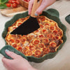 Plat à tarte de 29 cm en vert fougère Le Formidable Cookut