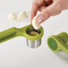 Presse-ail en acier inoxydable et en nylon vert Joseph Joseph
