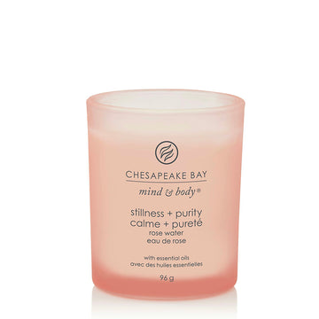 Bougie parfumée Calme Pureté Eau de Rose 96g Rose Chesapeake Bay