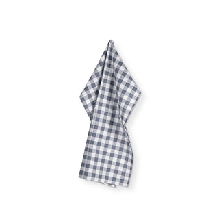Torchon en coton bleu 50x70 Gingham Tiseco