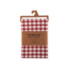 Nappe en coton rouge de 150x150cm Gingham Tiseco
