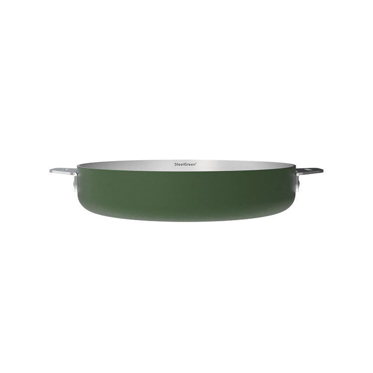 Poêle en inox 28 cm fougère La Merveilleuse Cookut