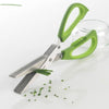 Ciseaux Herbes 5 Lames Acier Inoxydable Vert Mastrad
