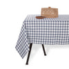 Nappe en coton bleu 150x250 Gingham Tiseco