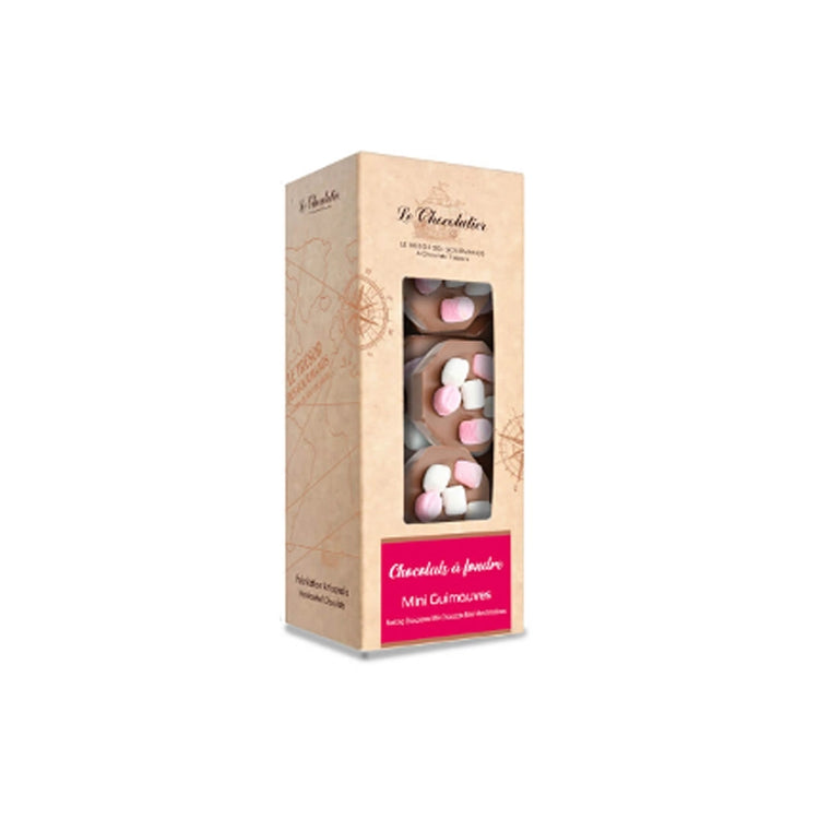 Chocolats au lait à faire fondre avec des guimauves Le Chocolatier