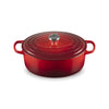 Cocotte ovale en fonte émaillée de 31 cm cerise Le Creuset
