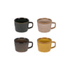 Coffret 4 tasses en porcelaine 20 cl Kili Table Passion