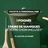 Cocotte personnalisable en métal 28 cm fougère L'Incroyable Cookut