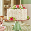 Présentoir en verre rose et vert de 28cm Fleur De Rose Atmosphera