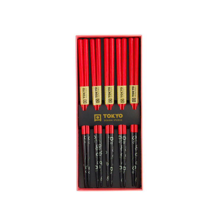 Coffret de 5 baguettes fleurs Tokyo Design