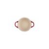 Mini cocotte ronde en grès de 10 cm cerise Le Creuset