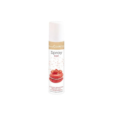 Spray colorant alimentaire Rubis 75 ml fini nacré métallisé Scrapcooking