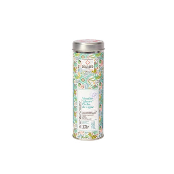 Boîte thé vert menthe glacée pêche 75 g Quai Sud