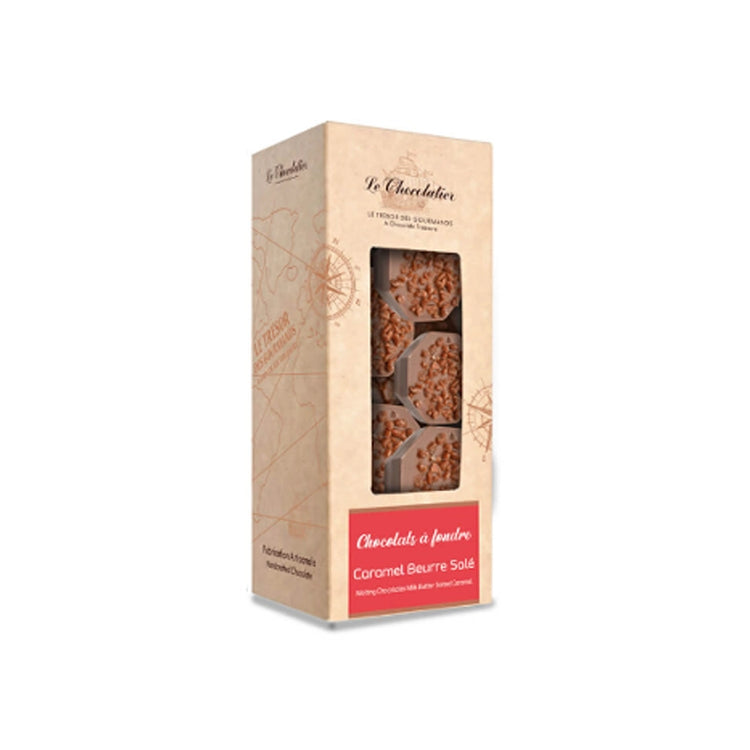 Chocolats au lait caramel beurre salé à faire fondre Le Chocolatier