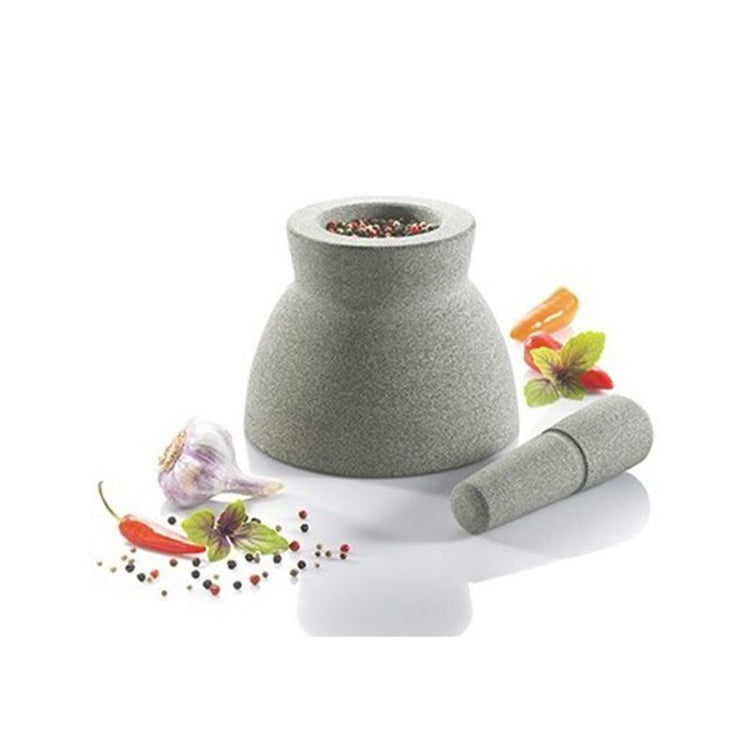 Mortier en granit de 17cm avec pilon ergonomique Gefu